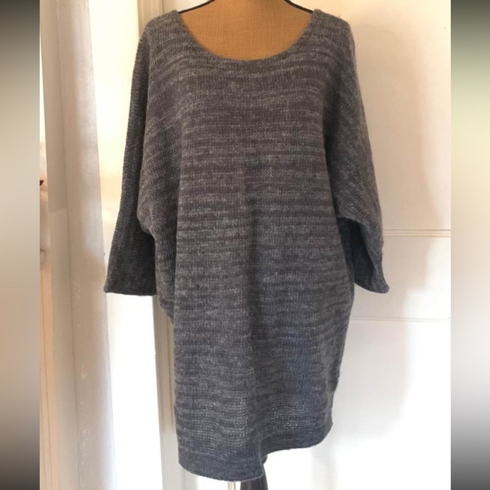 Wonderful Wool Sweater From Iceland In Heather Grey Shade